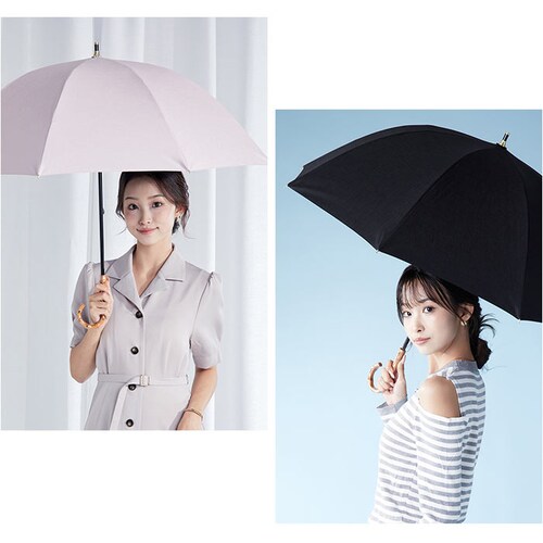 KIZAWA 日傘 遮光 通販 長傘 手開き キザワ ショート ショート丈 UVカット 傘 かさ カサ ショート丈日傘 コンパクト 55cm 8本骨 日差し かわいい おしゃれ シンプル 無地 バンブ_2