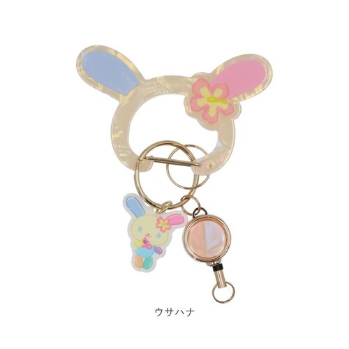 ハローキティ サンリオ グッズ 通販 カラビナ サンリオキャラクターズ キーホルダー リール付き リール付きキーホルダー 鍵ホルダー 伸縮性 伸びる 落下防止 紛失防止 かわいい おしゃれ 女の子 女_9