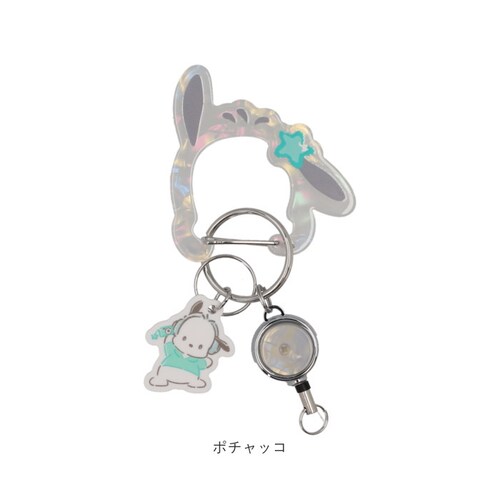 ハローキティ サンリオ グッズ 通販 カラビナ サンリオキャラクターズ キーホルダー リール付き リール付きキーホルダー 鍵ホルダー 伸縮性 伸びる 落下防止 紛失防止 かわいい おしゃれ 女の子 女_10