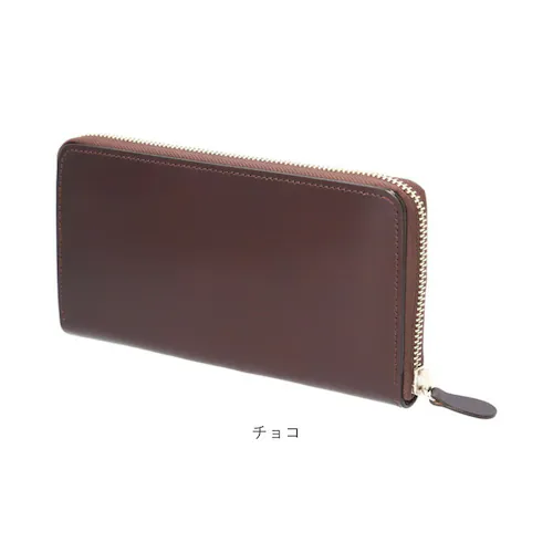 新喜皮革 コードバン 財布 ly1005 通販 日本製 長財布 革財布 本革財布 小銭入れあり レザーウォレット ロングウォレット ながさいふ 長サイフ 大容量 ラウンドファスナー 馬革 メンズ レデ_9