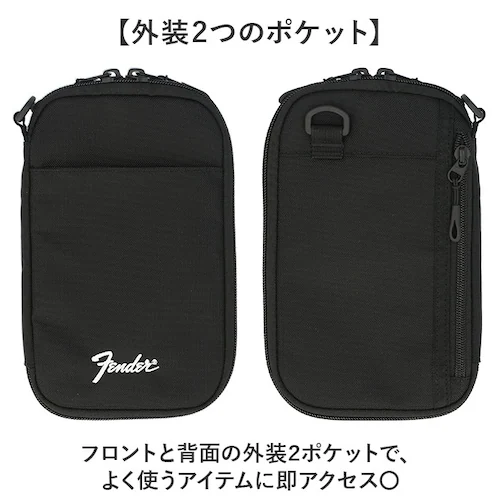 Fender ショルダーバッグ フェンダー 950-6072 通販 ショルダーバック ミニショルダーバッグ スマホショルダー 斜めがけバッグ ブランド ナイロン メンズ かっこいい 小さめ 旅行 軽量_5