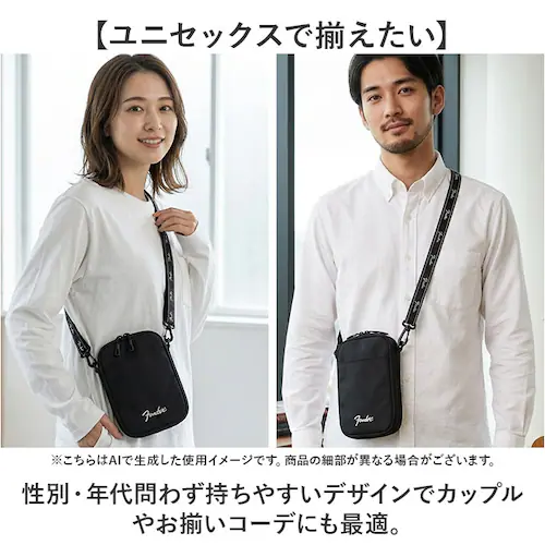 Fender ショルダーバッグ フェンダー 950-6072 通販 ショルダーバック ミニショルダーバッグ スマホショルダー 斜めがけバッグ ブランド ナイロン メンズ かっこいい 小さめ 旅行 軽量_9