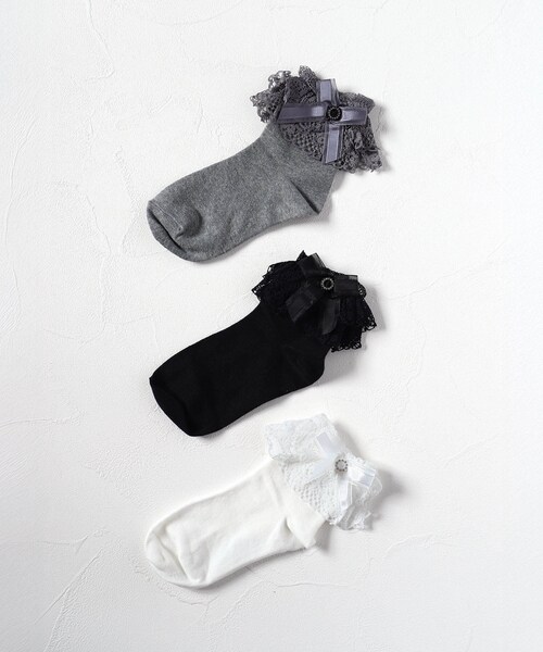 Rora 靴下 キッズ 通販 ローラ ソックス 女の子 ショートソックス レースソックス フォーマル リボン 子供 子ども かわいい おしゃれ 可愛い 発表会 幼稚園 保育園 入園式 卒園式 入学式 _1