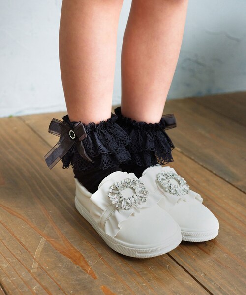 Rora 靴下 キッズ 通販 ローラ ソックス 女の子 ショートソックス レースソックス フォーマル リボン 子供 子ども かわいい おしゃれ 可愛い 発表会 幼稚園 保育園 入園式 卒園式 入学式 _12