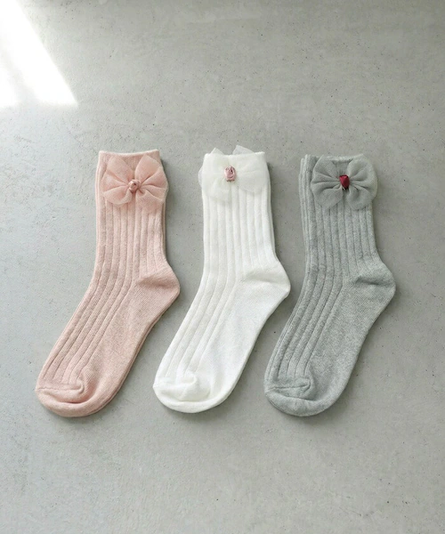 Rora 靴下 キッズ 通販 ローラ ソックス 女の子 ショートソックス リブソックス フォーマル リボン 子供 子ども かわいい 可愛い おしゃれ 幼稚園 保育園 入園式 卒園式 入学式 発表会 く_1