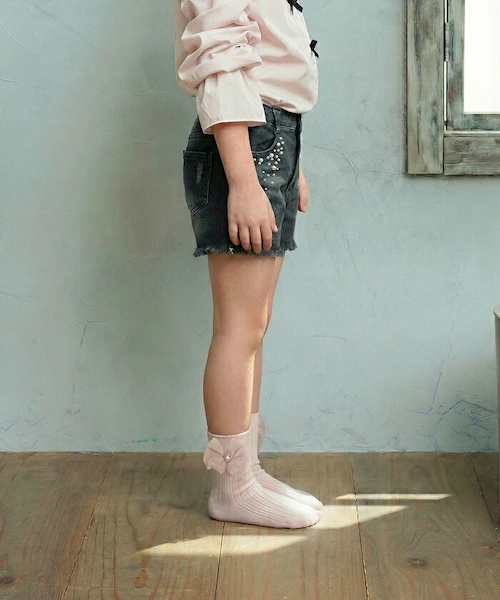 Rora 靴下 キッズ 通販 ローラ ソックス 女の子 ショートソックス リブソックス フォーマル リボン 子供 子ども かわいい 可愛い おしゃれ 幼稚園 保育園 入園式 卒園式 入学式 発表会 く_7