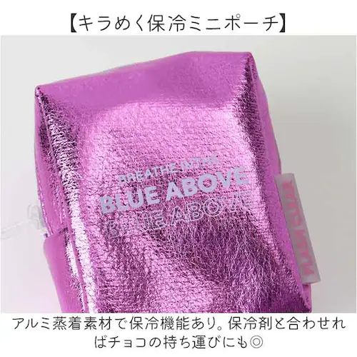 保冷ポーチ ミニサイズ 通販 保冷 ミニ ミニポーチ 小物入れ カラビナ付きポーチ キラキラ バッグ バッグチャーム カラビナポーチ イヤホンポーチ おやつポーチ ヘミングス 15153 かわいい お_3