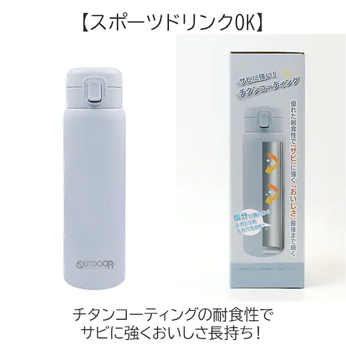 ステンレスワンプッシュボトル 480ml 通販 水筒 食洗器対応 保温保冷 スポーツドリンクOK メンズ レディース スリム シンプル 直飲み 持ち歩き スポーツ アウトドアプロダクツ 持ち運び レジ_6