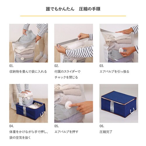 一体型圧縮ボックス ネイビー_11