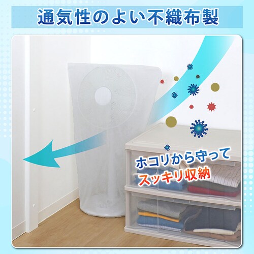 両面不織布扇風機カバー 2枚組_5