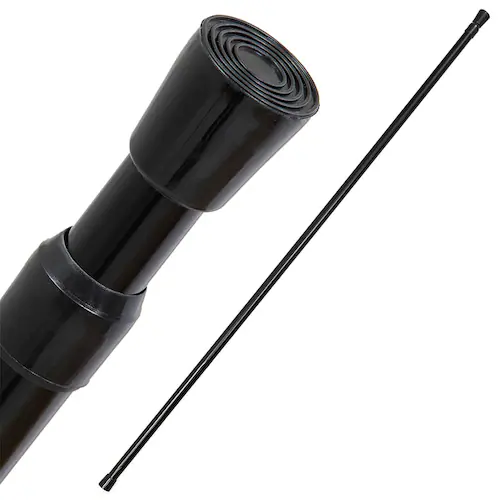 つっぱり棒 黒 直径2.2cm 135-250cm_1