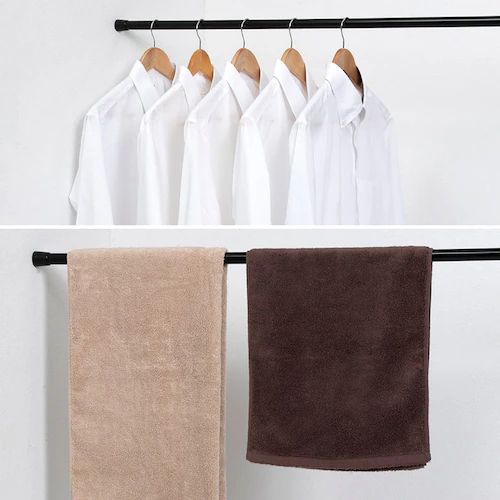 つっぱり棒 黒 直径2.2cm 135-250cm_5