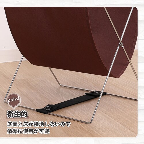 サイドワゴン ハンモック型 ブラウン_6