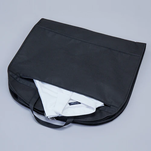 マチ付スーツバッグ ブラック_4