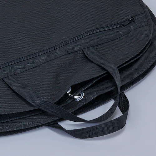 マチ付スーツバッグ ブラック_5