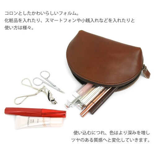ポーチ 化粧ポーチ レディース 本革 栃木レザー 小物入れ メンズ レザー ブランド 日本製 大きめ_5