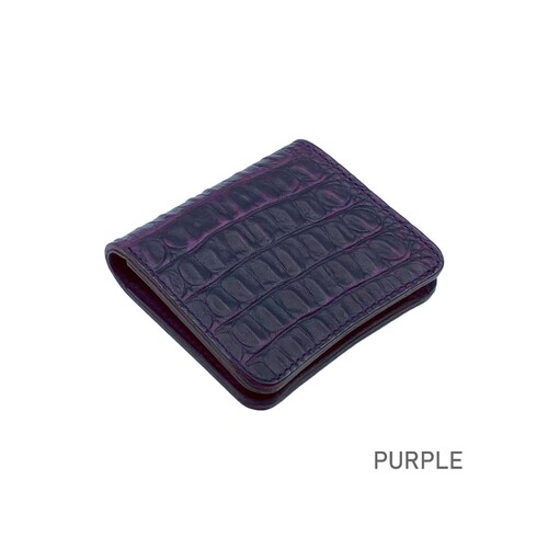 財布 二つ折り財布 ミニ財布 レディース メンズ 本革 革 イタリアンレザー ブランド 日本製 小さい コンパクト クロコ型押し_17