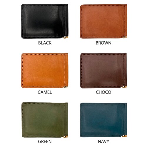 2つ折り マネークリップ 財布 小銭入れ メンズ レディース 栃木レザー コインケース 本革 革 牛革 二つ折り 薄い コンパクト 日本製_6