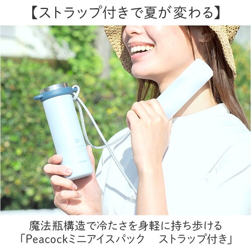 Peacock �s�[�R�b�N �~�j�A�C�X�p�b�N �X�g���b�v�t�� ABB-F15 �ʔ� �A�C�X�p�b�N �X�X �X�̂� �Ђ傤�̂� �l�b�N�N�[���[ �ۗ� �Ђ��� ��p �����΍� ��₷ �X�g���b�v�� �X�g_1