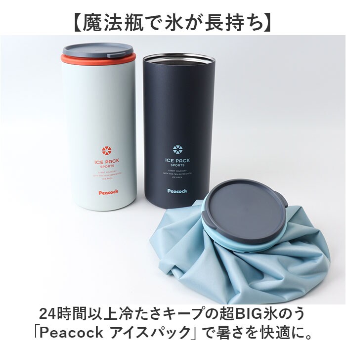 スモーキーホワイト Peacock ピーコック アイスパック スポーツ ABC