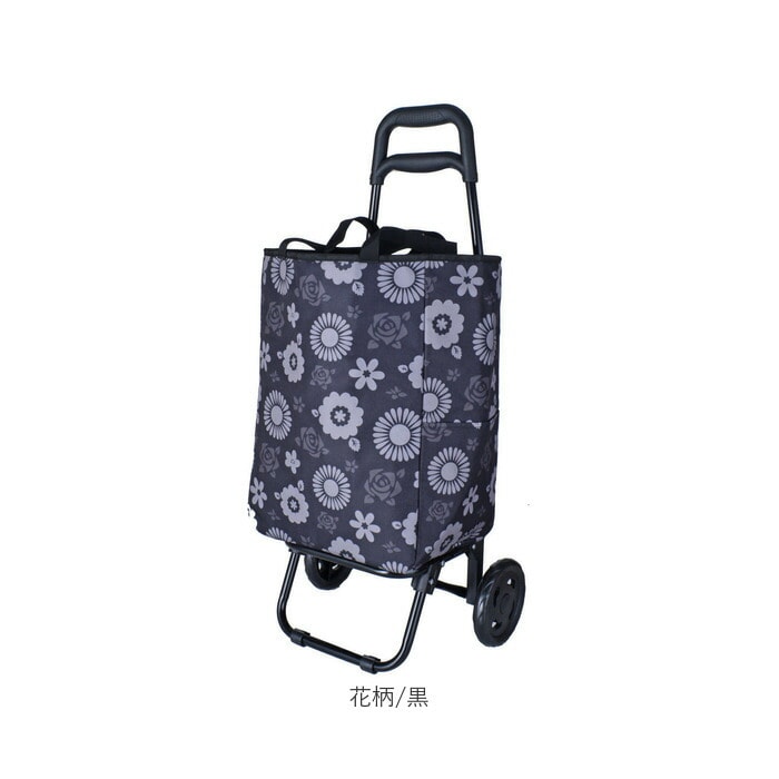 花柄/茶 ショッピングカート おしゃれ 通販 ショッピングキャリー