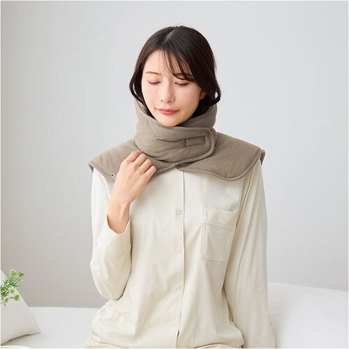 首ふとん 通販 日本製 ねむりの首ふとん ネックウォーマー 肩当て 肩あて be natural ディーライズ メンズ レディース 綿100% あったか 首 温め 温活 冷え対策 就寝用 グッズ 仮眠_2