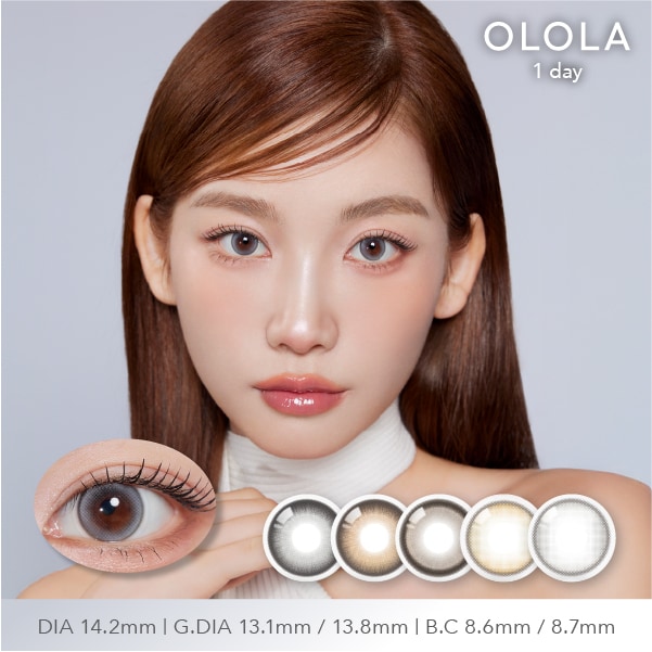 MUTED Choco】カラコン OLOLA 1day オーロラ ワンデー 【BC】8.6mm