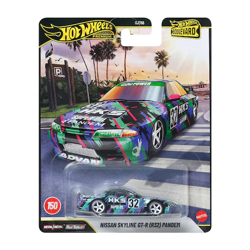 【送料込み価格】Hot Wheels ホットウィール ブールバード 4台セット HKS R32 GRヤリス フォード トリノ タラデガ マスタング_1