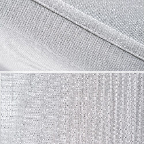 【送料無料】遮熱 遮像 保温UVカットミラーストライプ高機能レースカーテン 100X108cm2枚組 ホワイト_10