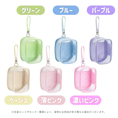 ぬいポーチ 濃いピンク ぬいぐるみ 大きめ 透明 クリア ぬいバッグ 推し活ポーチ ぬい撮り お出かけ 持ち歩き 収納 丈夫 自立 推しカラー バッグ ポーチ かわいい おしゃれ_2