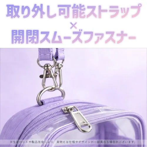 ぬいポーチ 濃いピンク ぬいぐるみ 大きめ 透明 クリア ぬいバッグ 推し活ポーチ ぬい撮り お出かけ 持ち歩き 収納 丈夫 自立 推しカラー バッグ ポーチ かわいい おしゃれ_4