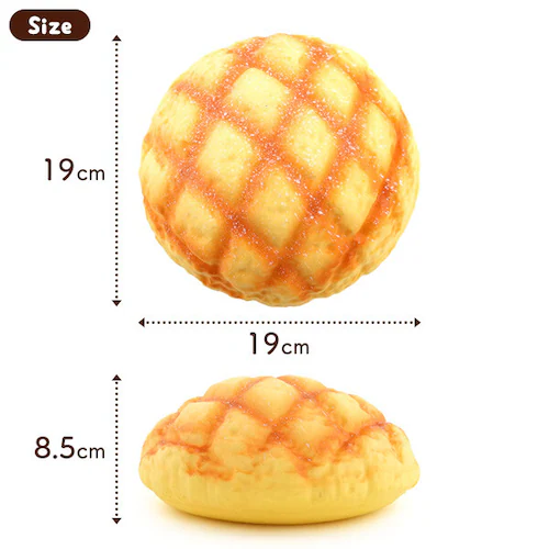 まるで本物 甘い香り付き BIG メロンパン型スクイーズ パン スクイーズ ビッグ メロンパン かわいい おしゃれ プレゼント 誕生日 誕生日プレゼント インテリア ディスプレイ おもちゃ_6