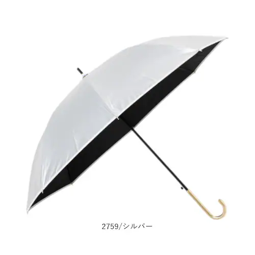 2759/シルバー ジャンプ傘 レディース 晴雨兼用 通販 長傘 傘 60cm 耐風傘 晴雨兼用傘 雨傘 日傘 風に強い傘 遮熱 遮光 UVカット 女性 大人 女子 60センチ 通勤 通学 登下校 高_13