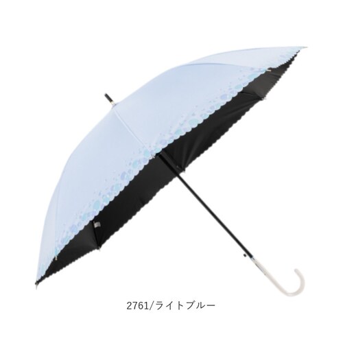 2761/オフホワイト ジャンプ傘 レディース 晴雨兼用 通販 長傘 傘 60cm 耐風傘 晴雨兼用傘 雨傘 日傘 風に強い傘 遮熱 遮光 UVカット 女性 大人 女子 60センチ 通勤 通学 登下校_14