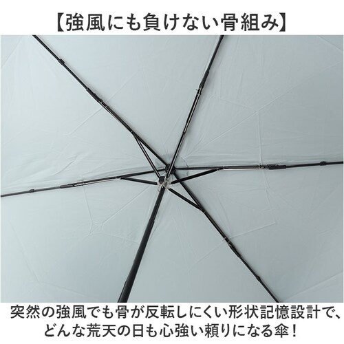 ネイビー 形状記憶 折りたたみ傘 通販 強風対応 形状記憶傘 折りたたみ 折り畳み傘 雨傘 傘 かさ レディース メンズ 強風に強い たたみやすい 55cm 55センチ 手開き 無地 シンプル 通学 _2
