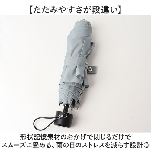 ネイビー 形状記憶 折りたたみ傘 通販 強風対応 形状記憶傘 折りたたみ 折り畳み傘 雨傘 傘 かさ レディース メンズ 強風に強い たたみやすい 55cm 55センチ 手開き 無地 シンプル 通学 _3