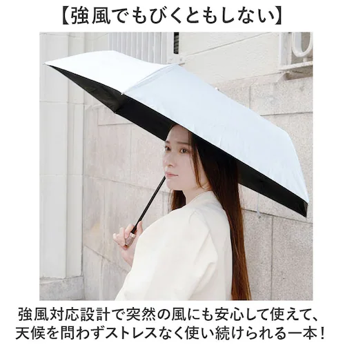 ダスティピンク 晴雨兼用折りたたみ傘 レディース 通販 強風対応 晴雨兼用傘 折り畳み傘 雨傘 日傘 傘 かさ 強風に強い 55cm 55センチ 手開き UVカット 一級遮光 遮熱 通学 通勤 置き傘_2