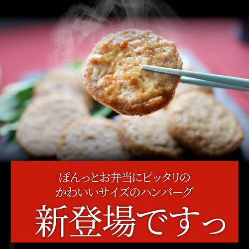 【しゃぶまる】お弁当 ミニハンバーグ 1kg 冷凍 肉 鶏 鳥 ハンバーグ 惣菜 弁当 業務用 温めるだけ レンチン 冷食_1