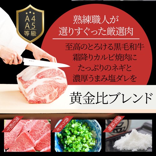 【しゃぶまる】A4,A5等級 特選 黒毛和牛 カルビ焼肉 250g ねぎまみれ 旨塩ダレ( A4 〜 A5等級 )牛肉 肉 食品 お祝い 霜降り 贅沢 黒毛 和牛 国産 祝い 記念 通販 グルメ 誕生_2