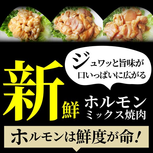 【しゃぶまる】三種 ホルモン ミックス 焼肉 1kg(250g×4パック)秘伝 タレ漬け バーベキュー BBQ お花見 花見 肉 焼くだけ 冷凍*当日発送対象_2