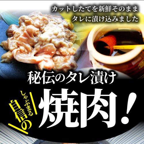 【しゃぶまる】三種 ホルモン ミックス 焼肉 1kg(250g×4パック)秘伝 タレ漬け バーベキュー BBQ お花見 花見 肉 焼くだけ 冷凍*当日発送対象_3