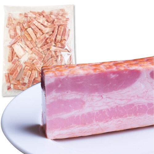 【しゃぶまる】ベーコン 拍子木切り 角柱カット 業務用 500g お試し 使い切り 惣菜 朝食用 時短 急速冷凍 IQF (惣菜) (*当日発送対象) オードブル パーティー ベーコン 選べる 朝食 _6