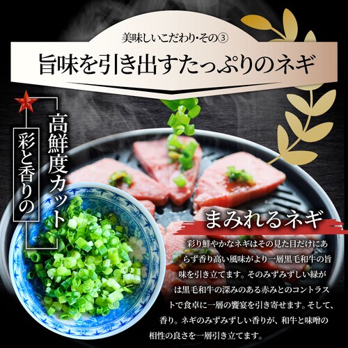 【しゃぶまる】A4,A5等級 特選 黒毛和牛 カルビ焼肉 250g ねぎまみれ 旨辛味噌ダレ( A4 〜 A5等級 )牛肉 肉 食品 お祝い 霜降り 贅沢 黒毛 和牛 国産 祝い 記念 通販 グルメ _8