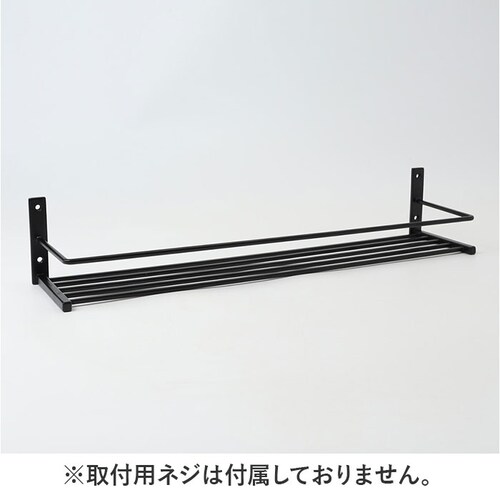 ブラック ウォールシェルフ アイアン 通販 タオルハンガー 壁 おしゃれ タオルラック タオル掛け アイアンハンガー タオルフック 手拭きタオルかけ 壁掛け 壁付 洗面所 トイレ キッチン POSH _7