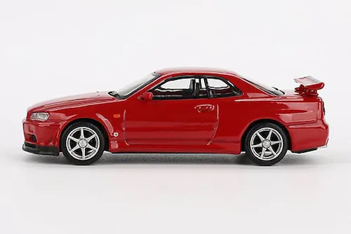 【送料込み価格】MINI GT 1/64 Nissan スカイライン GT-R R34 Vスペック アクティブレッド(右ハンドル)_2