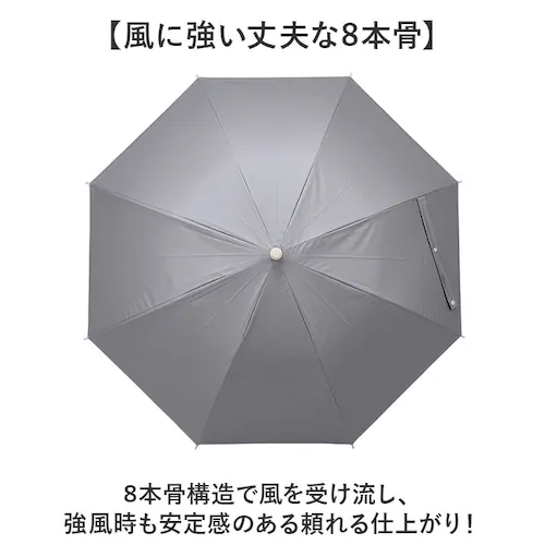 ノワール mabu 傘 マブ SMV-4247 通販 長傘 晴雨兼用傘 雨傘 日傘 かさ レディース メンズ 晴雨兼用 遮光 遮熱 UVカット 大きめ 60cm 60センチ 8本骨 耐風 丈夫 通勤 _5