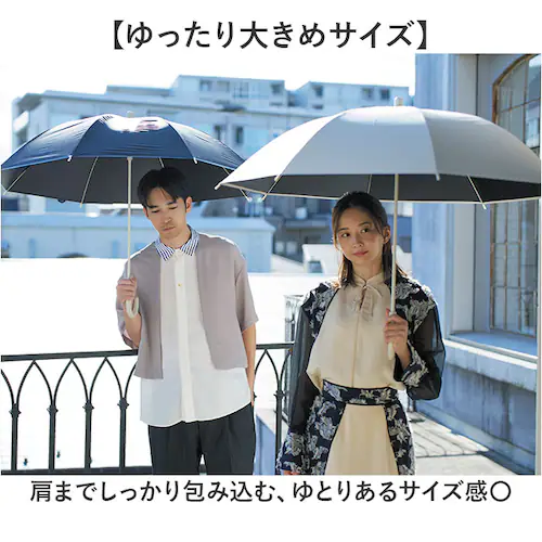 ノワール mabu 傘 マブ SMV-4247 通販 長傘 晴雨兼用傘 雨傘 日傘 かさ レディース メンズ 晴雨兼用 遮光 遮熱 UVカット 大きめ 60cm 60センチ 8本骨 耐風 丈夫 通勤 _6
