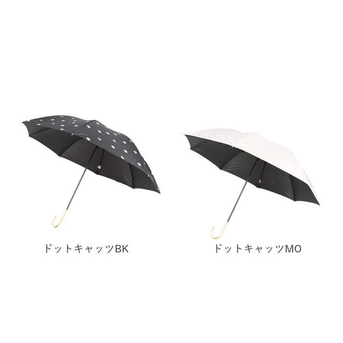 キャッツレースGY 晴雨兼用傘 長傘 レディース 通販 日傘 傘 おしゃれ UVカット 紫外線対策 遮光 紫外線遮蔽率 99% 晴雨兼用 UPF50+ かさ 通勤 通学 女性 大人 高校生 中学生 5_15