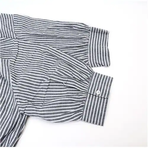 チャコール mitis シャツ ミティス 通販 スキッパーシャツ スキッパーブラウス ブラウス 夏 春夏 春秋 5分袖 五分袖 ドルマンスリーブ 7分袖 七分袖 レディース シンプル ゆったり インド_6