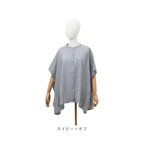 ブラック mitis シャツ ミティス 通販 ワイドドルマンシャツ ブラウス 夏 春夏 春秋 半袖 5分袖 五分袖 ドルマンスリーブ フレンチスリーブ レディース シンプル ゆったり インド綿 おしゃ_13